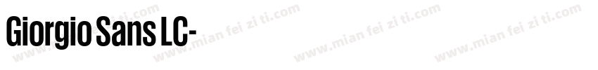 Giorgio Sans LC字体转换